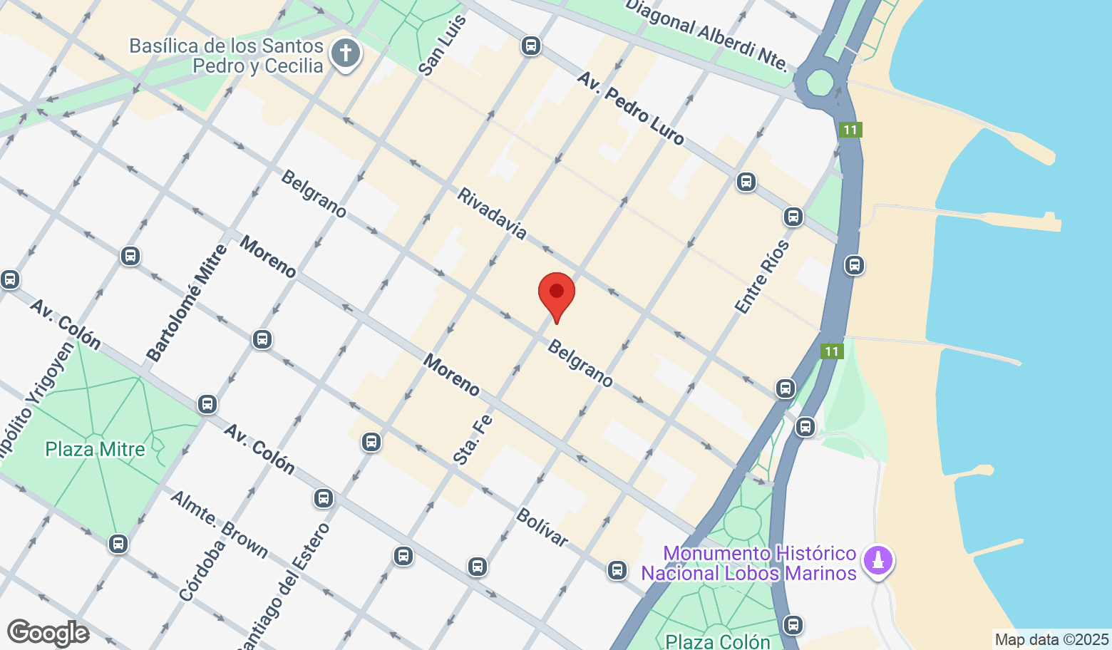 Mapa estático de la propiedad