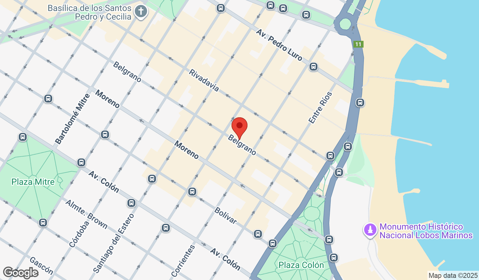 Mapa estático de la propiedad