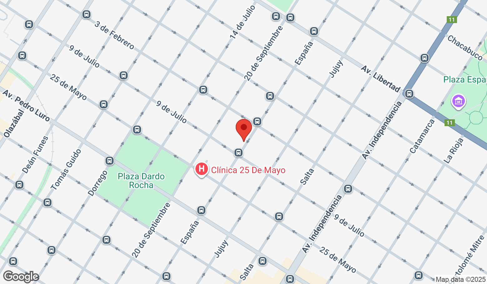 Mapa estático de la propiedad