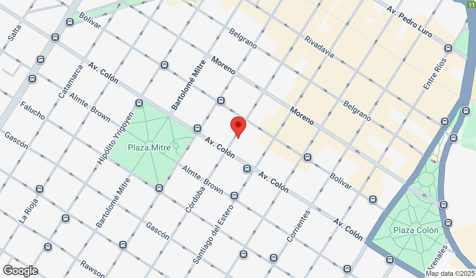 Mapa estático de la propiedad