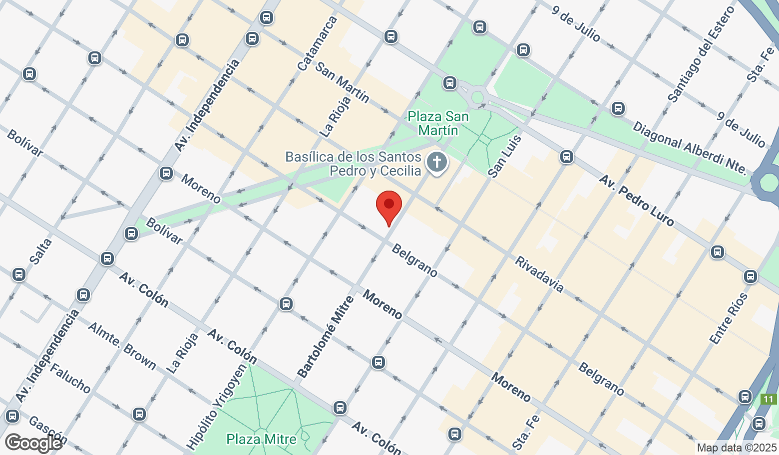 Mapa estático de la propiedad