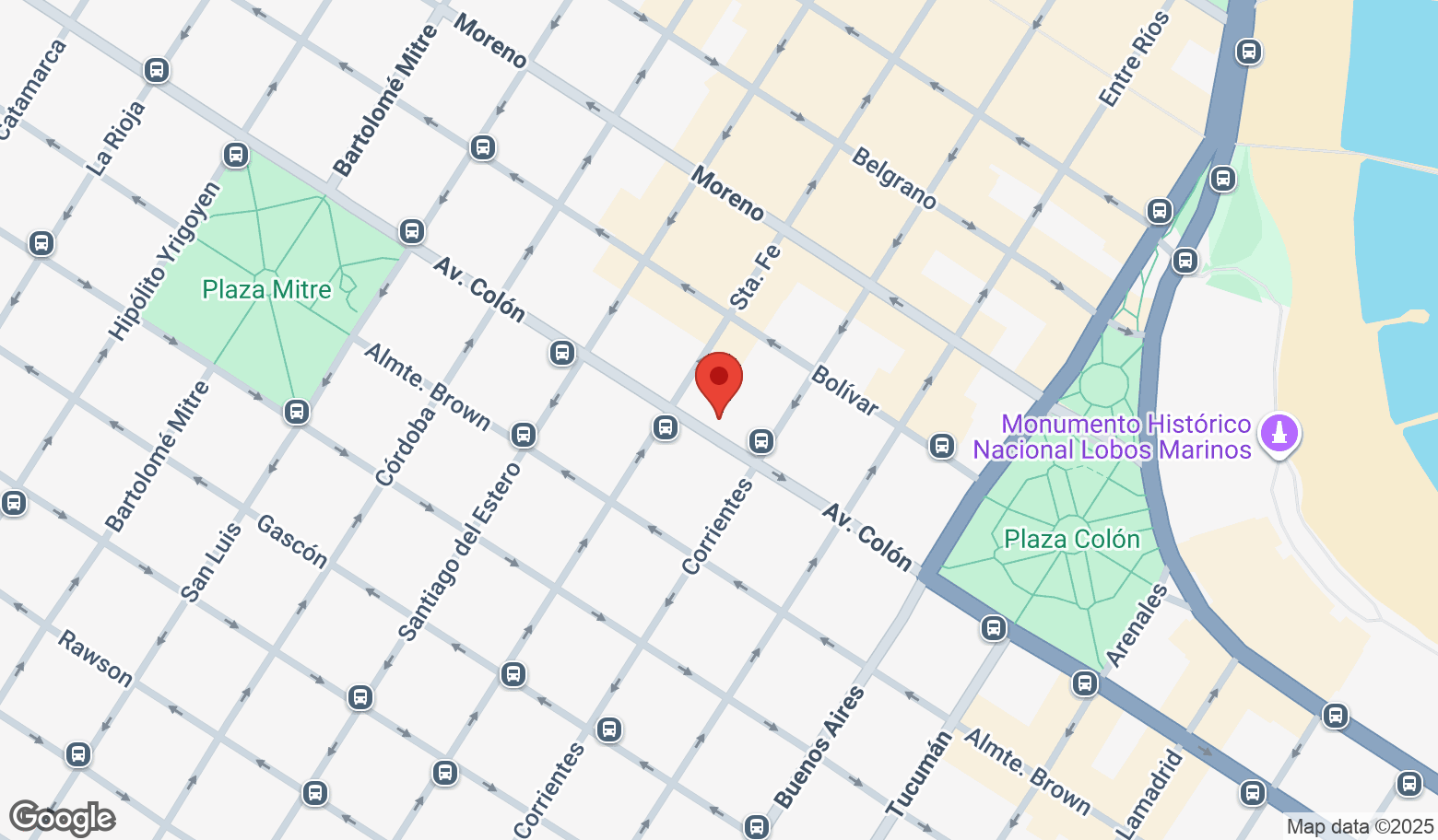 Mapa estático de la propiedad