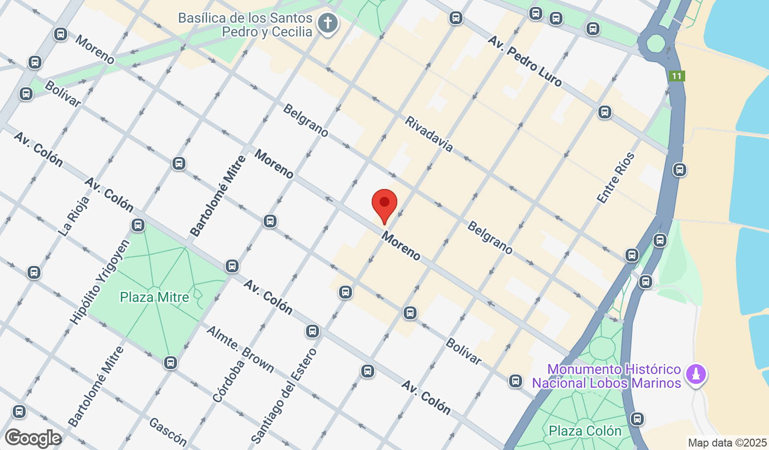 Mapa estático de la propiedad